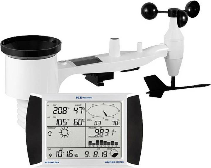 Image du produit PCE Instruments Station météo avec capteur extérieur pour la maison