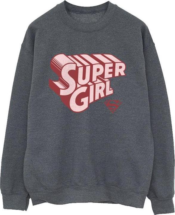 Image du produit - Sweat SUPERGIRL RETRO LOGO - Fille (104)