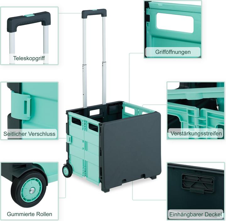 Actual product image Relaxdays shopping trolley