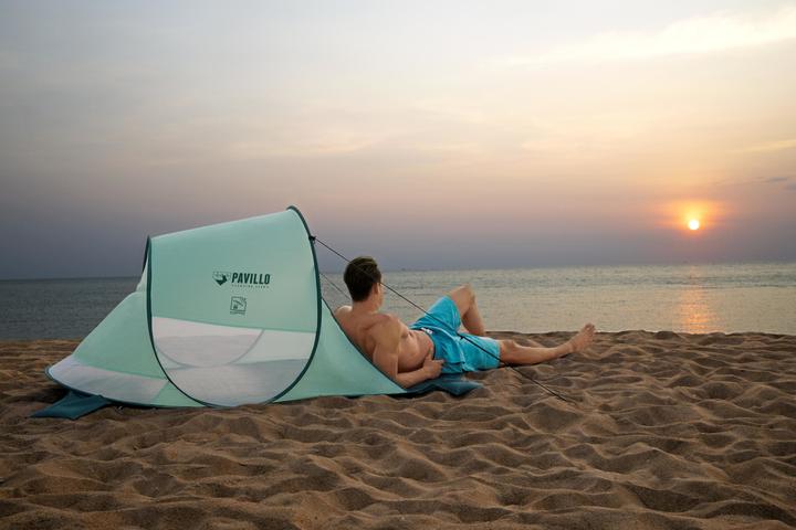 Produktbild Bestway 68107 Strandzelt (Strandzelt + Strandmuschel, 1.12 kg, 2 Personen)
