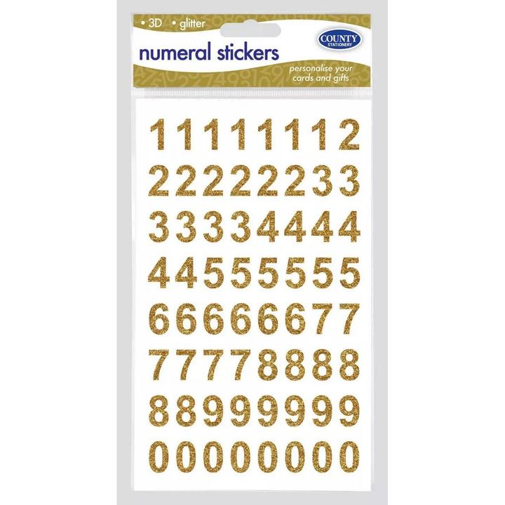 Produktbild Universal Textiles Numerisch Aufkleber 12erPack