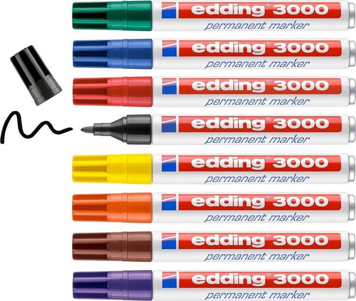 Energy Label Edding Permanent Marker 3000 (Multicoloured, 3 mm, 10 x)