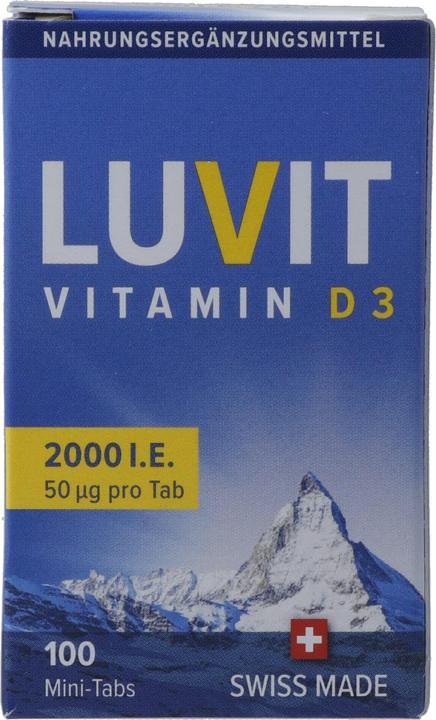 Actual product image Luvit Vitamin D3 Mini Tabs (100 Piece, Pills, 35 g)