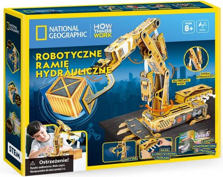 Actual product image Cubicfun 3D Puzzle Robotic Hydraulic Arm National Geographic DS1092H Cubic Fun (4 pieces)