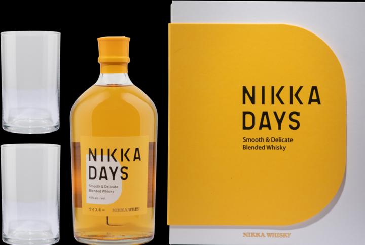 Image du produit Nikka Blended Whisky Days Set cadeau avec 2 verres (Whisky mélangé, Whisky japonais)