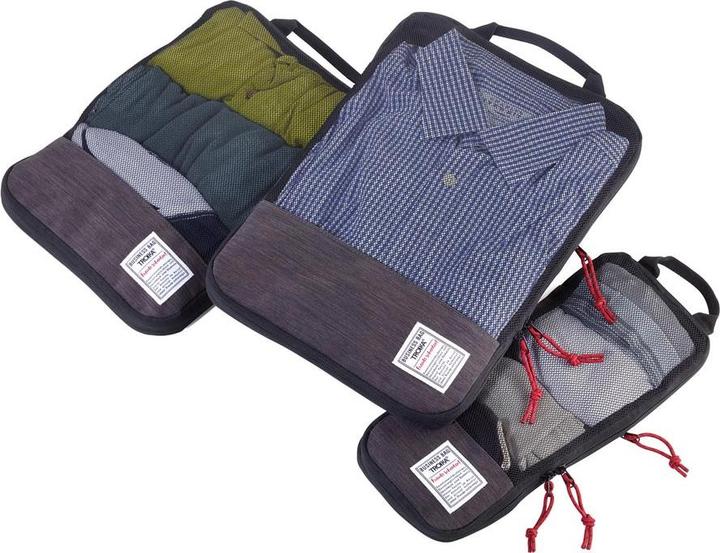 Image du produit Troika BUSINESS PACKING CUBES Ensemble de sac de compression de voyage, gris/noir