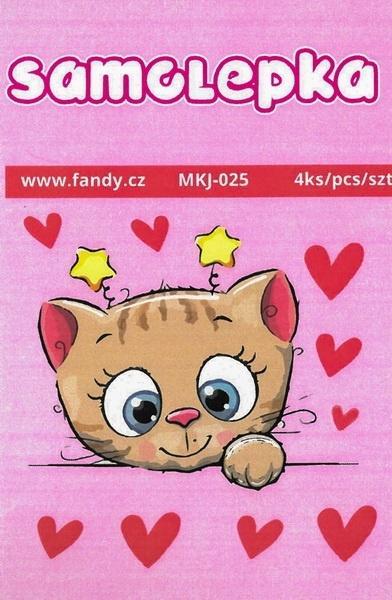 Image du produit Andy Mini-Kätzchen-Papieraufkleber