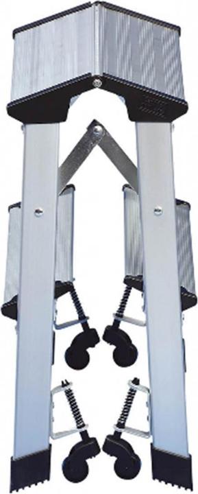 Actual product image Wedo Stepladder with castors, aluminium (Stepladder, 50 cm)