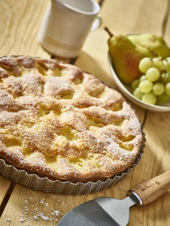 Image du produit de Buyer Geriff. Moule à Tarte En Acier Inoxydable Perforé 28x2.5 cm (28 cm)