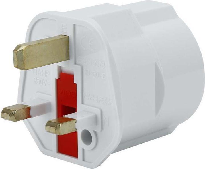 Actual product image Intirilife Socket adapter set of 4 UK type G to EU