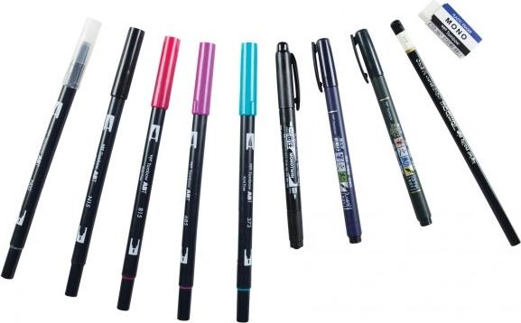 Actual product image Tombow Lettering-Set Advanced (Multicoloured, 10 x)