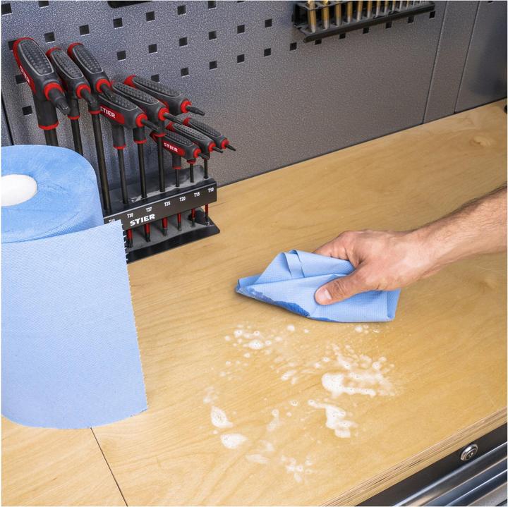 Actual product image Stier Cleaning paper rolls, 3-ply, 30 cm long x 23 cm wide (230 x)