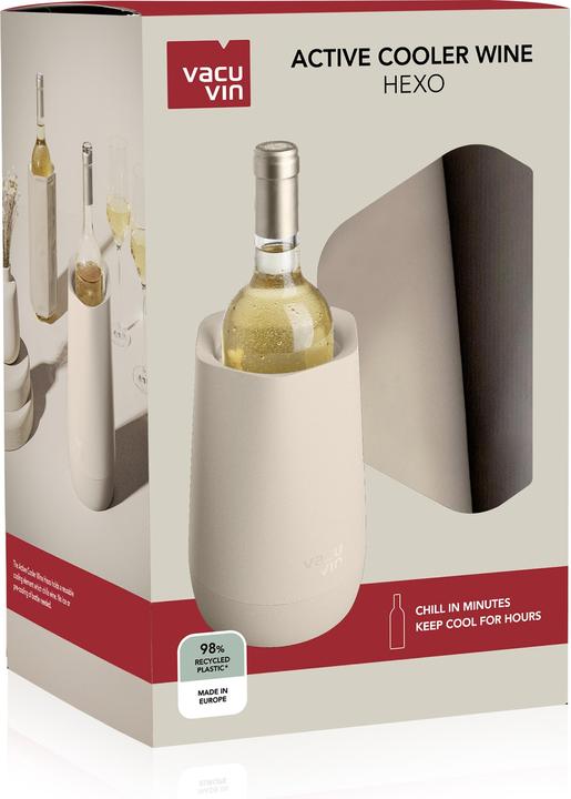 Produktbild Vacu Vin Active cooler Wine Hexo Sand - recycelbarer Kunststoff 98%