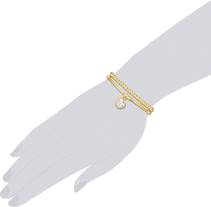 Produktbild Lulu & Jane Damen Metall-Legierung Kristalle gelbgold - 29287 (20 cm, Metall-Legierung)