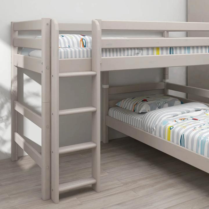 Actual product image Flexa Medium height combi bed Classic with straight ladder (90 x 200 cm)