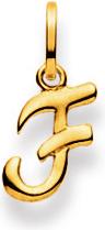 Natsumi Schmuck Anhänger Buchstabe F Gelbgold 18K/750 (750/18 K Gelbgold)