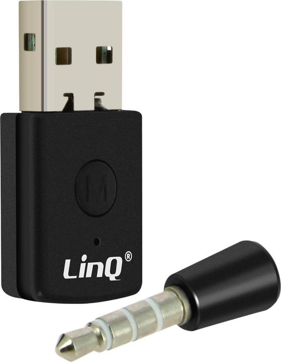 LinQ PS4 Bluetooth 4.0 Adapter (USB-A, 3.5mm Klinke)