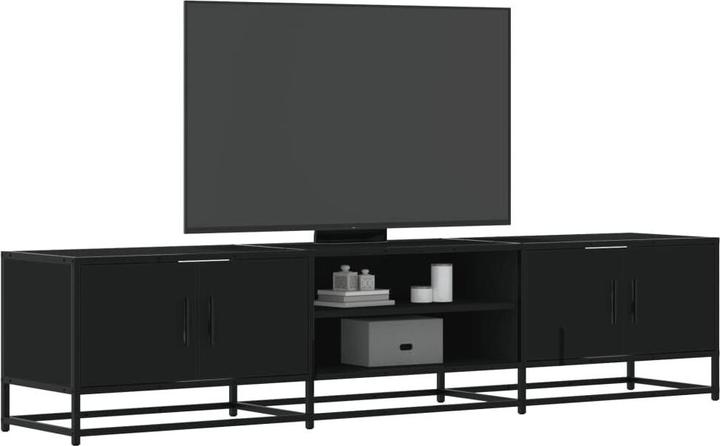 Actual product image VidaXL TV cabinet Lowboard TV cabinet TV table black wood-based material