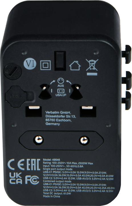 Produktbild Verbatim Universal Travel Adapter