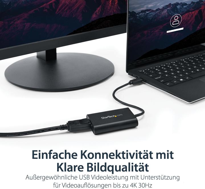 Produktbild StarTech USB 3.0 — DisplayPort (USB 3.0, 20 cm)