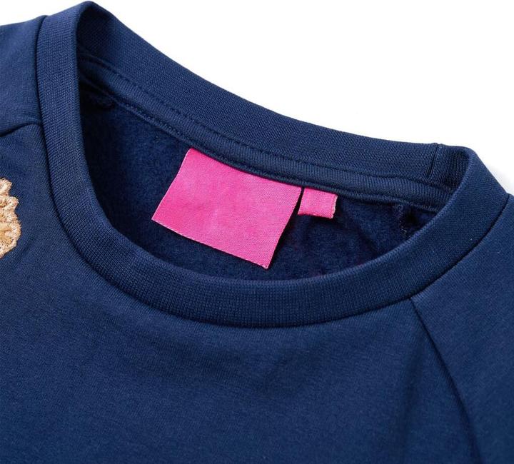 Image du produit VidaXL Sweatshirt enfant bleu marine 128,Matière : 95% coton. 5 (128)