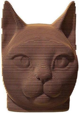 Actual product image Cartonic Cat - 3D cardboard model