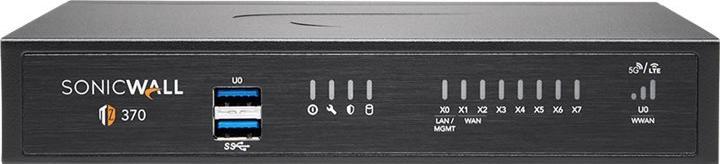 Productafbeelding SonicWall Firewall TZ-370 TotalSecure Advanced Appliance, w/APSS, 1 jaar