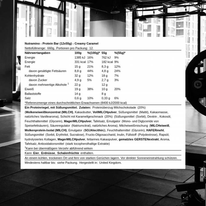 Actual product image Nutramino Protein Bar 64g (12 pcs., 660 g)