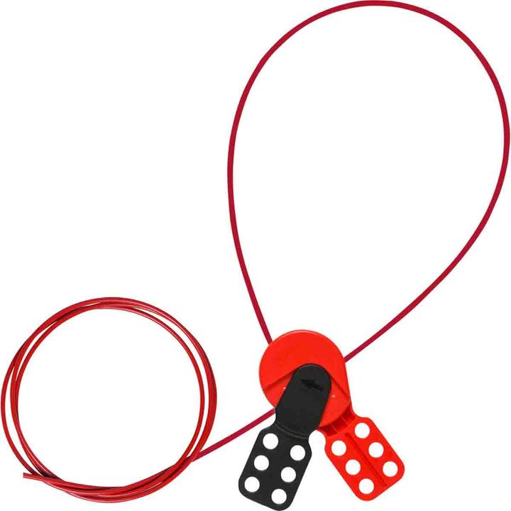 Actual product image Brady Safeflex universal cable locking system, with 2 m nylon cable (1 set) (145550)
