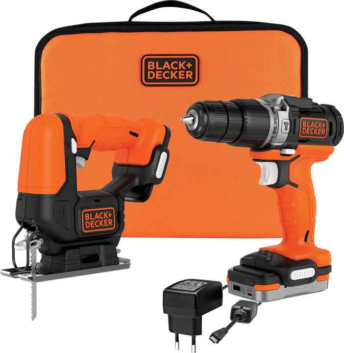 Image du produit Black & Decker Perceuse et scie sauteuse sans fil Black+Decker 2K
