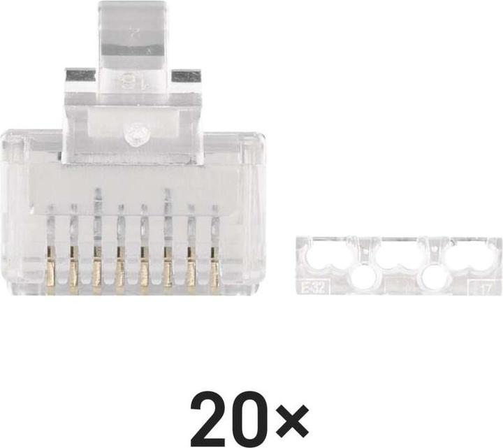 Produktbild Emos Konnektor RJ45 für FTP CAT6, 20 Stk. (U/UTP, CAT6, 0.02 m)