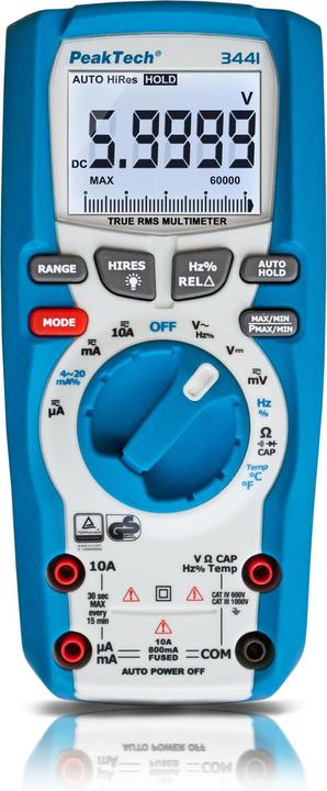 Actual product image Peaktech P 3441 True RMS digital multimeter (CAT III 1000V, CAT IV 600V)