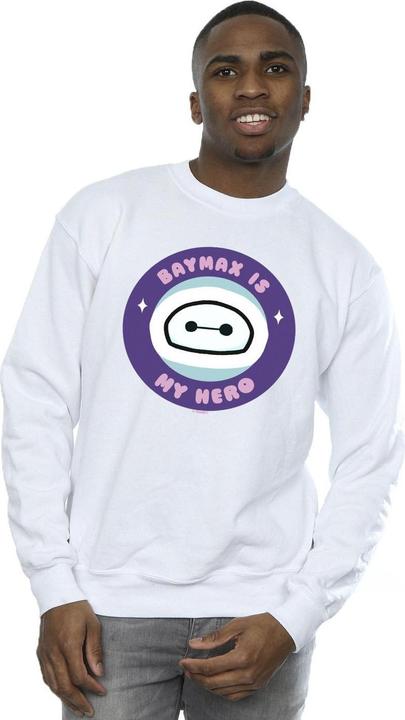 Actual product image Disney Mens Big Hero 6 Baymax My Hero Pocket Sweatshirt (L)