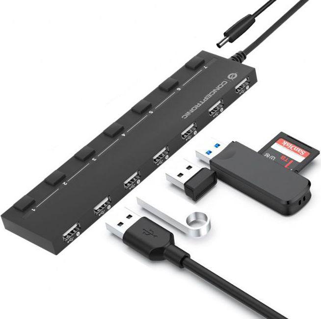 Image du produit Conceptronic USB Hub (USB-A, 7 Ports)