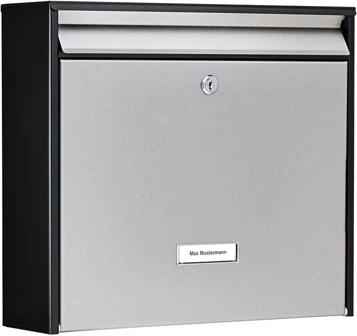 Actual product image Burg Wächter Mailboxes Oxford 6877 black&steel