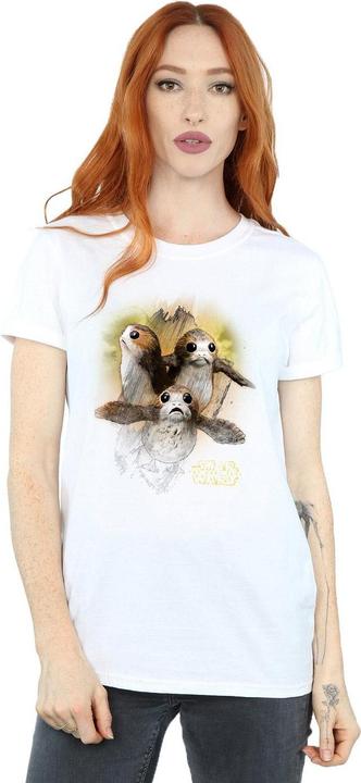 Immagine prodotto Star Wars Maglietta Ampia Porg Spazzolato Donna (XL)