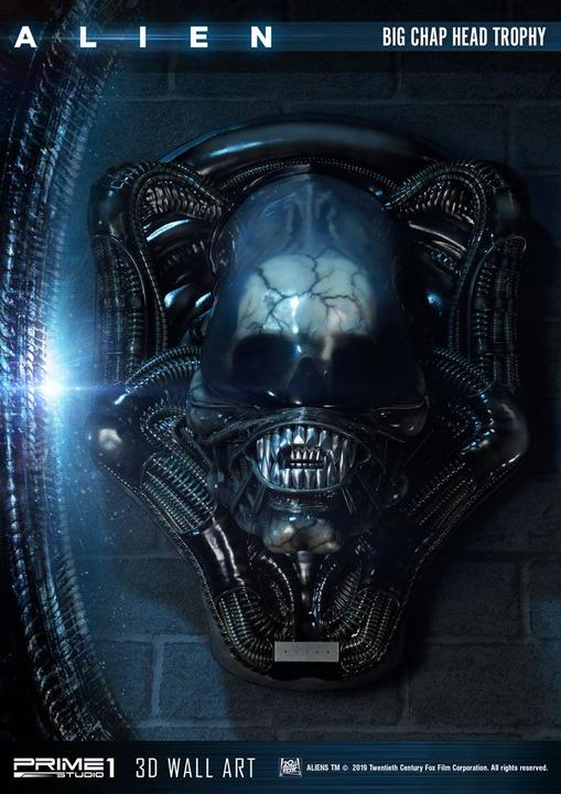 Image du produit Prime 1 Studio Alien plaque murale 3D Big Chap Head Trophy 58 cm
