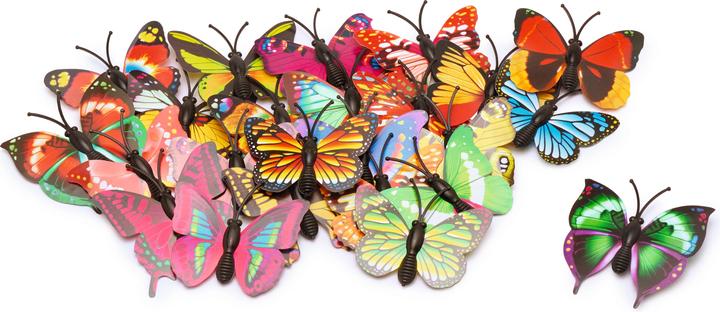 Immagine prodotto VBS Pezzi sparsi XXL "Butterfly", piccoli, 50 pezzi, colori assortiti, circa 4,5 cm