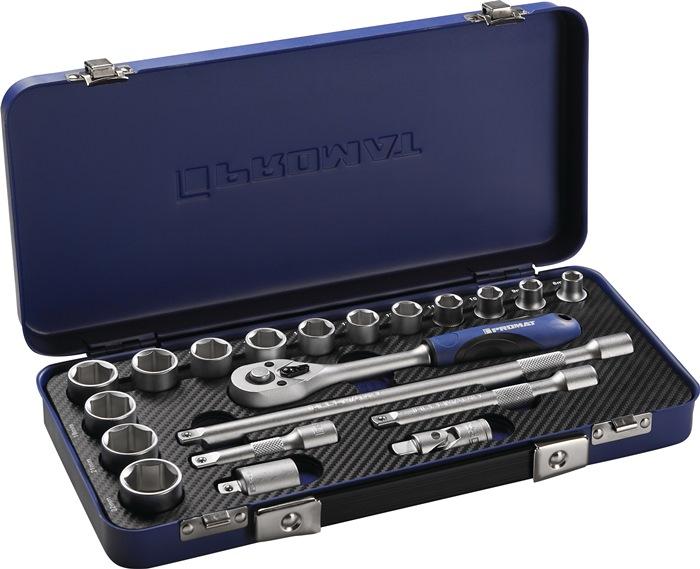 Produktbild Promat Steckschlüsselsatz (22 mm, 8 mm, 10  mm, 14 mm, 21 mm, 18 mm, 11 mm, 12 mm, 20 mm, 19 mm, 17 mm, 15 mm, 13 mm, 9 mm, 16 mm)