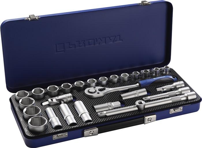 Produktbild Promat Steckschlüsselsatz (32 mm, 18 mm, 11 mm, 12 mm, 20 mm, 19 mm, 27 mm, 15 mm, 25 mm, 13 mm, 21 mm, 14 mm, 29 mm, 10  mm, 30 mm, 23 mm, 26 mm, 22 mm, 17 mm, 28 mm, 16 mm, 24 mm, 31 mm)