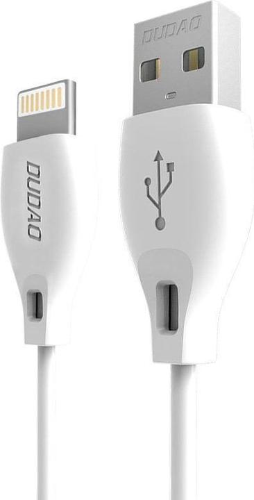 Dudao cable USB / Lightning cable 2.4A 1m white (L4L 1m white) (1 m, USB 1.0)
