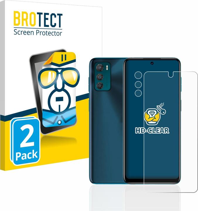 Actual product image BROTECT Screen Protector Clear (2 Piece, Motorola Moto G42)