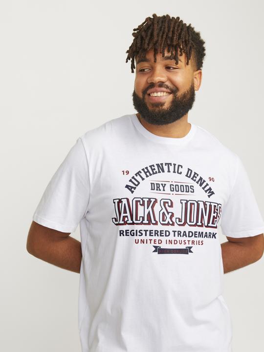 Image du produit Jack & Jones Jjelogo Tee Ss O-Neck 2 Col Aw24 S Pls (6XL)