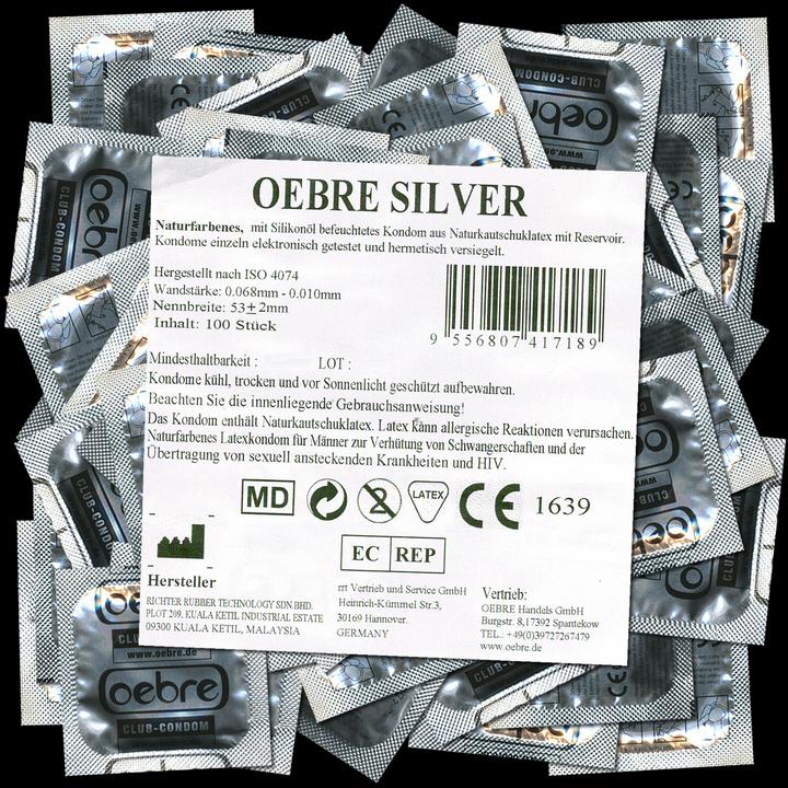 Oebre CLUB-Condom «Silver», 100 Kondome zum Dauer-Superpreis (100 Stk.)