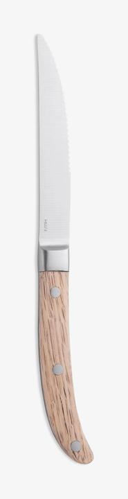 Productafbeelding WMF Steak Mes Set 6st Pizza Mes Ranch Speciaal Lemmet Staal Eikenhout Doosje (6 Stuk, Mes)