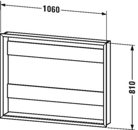Produktbild Duravit Einbauset LICHT & SPIEGEL für Good und Better-Version 1061x139mm