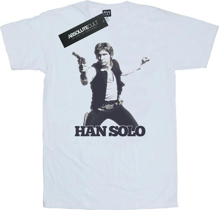 Actual product image Star Wars Mens Han Solo Retro Photo T-Shirt (S)