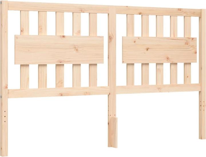 Produktbild VidaXL Massivholzbett mit Kopfteil 160x200 cm (160 x 200 cm)