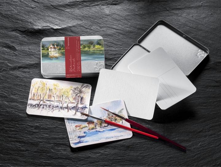 Actual product image Hahnemühle Watercolour postcards (A6, Special ruling, No binding)