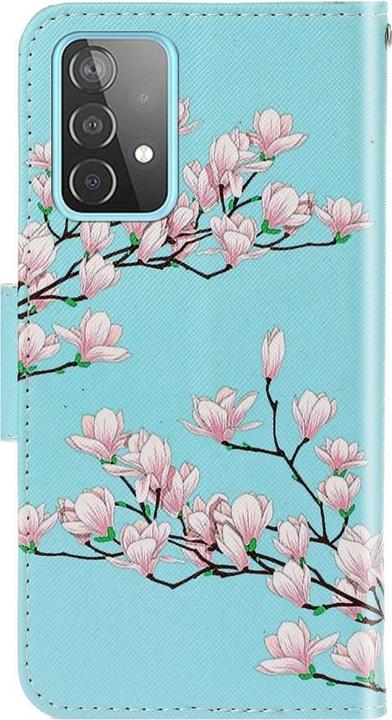 Immagine prodotto Cover-Discount Galaxy A52 - Fiori in pelle (Samsung Galaxy A52 5G, Samsung Galaxy A52s 5G, Samsung Galaxy A52)